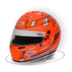 Karting Helmet BELL KC7- CMR Champion Orange - SNELL-FIA CMR -2016