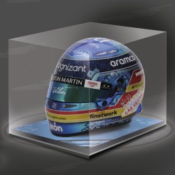 Fernando Alonso helmreplica Bell HP77 GP Las Vegas 2023