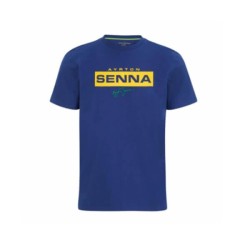 Camiseta logo Ayrton Senna azul