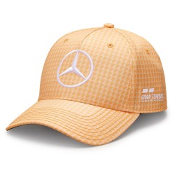 Gorra 2023 Mercedes AMG F1 en color melocotón de Lewis Hamilton