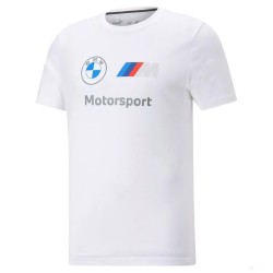 Camiseta con logo BMW PUMA MMS ESS blanca
