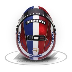 Esteban Ocon Mini Helmet 2022 - Schuberth escala 1:2