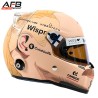 Valtteri Bottas test Bahrain 2023 "Mustache" Mini Helmet. Stilo escala 1:2