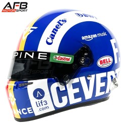 Pierre Gasly 2023 GP Austin Mini Helmet Bell escala 1:2