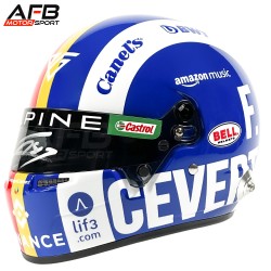 Pierre Gasly 2023 GP Austin Mini Helmet Bell escala 1:2 Signed