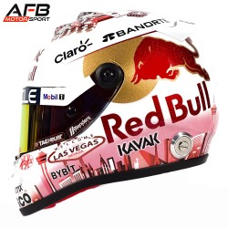 Sergio Perez Mini Helmet 2023 Las Vegas GP. Schubert escala 1:2