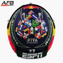 Sergio Pérez 2024 GP Miami Mini Helmet Schuberth escala 1:2. Precio 175€