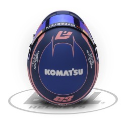 Pre-Order Alex Albon 2024 Mini Helmet Bell Escala 1:2. Precio 159€