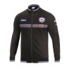 Sudadera con cremallera completa Martini Racing Sparco color negro