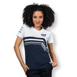 Camiseta Alpha Tauri 2022 Azul/Blanco Mujer
