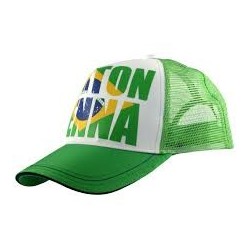 Gorra tipo trucker Ayrton Senna verde