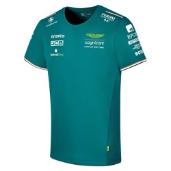 Camiseta del equipo Aston Martin de Fórmula 1 en color verde