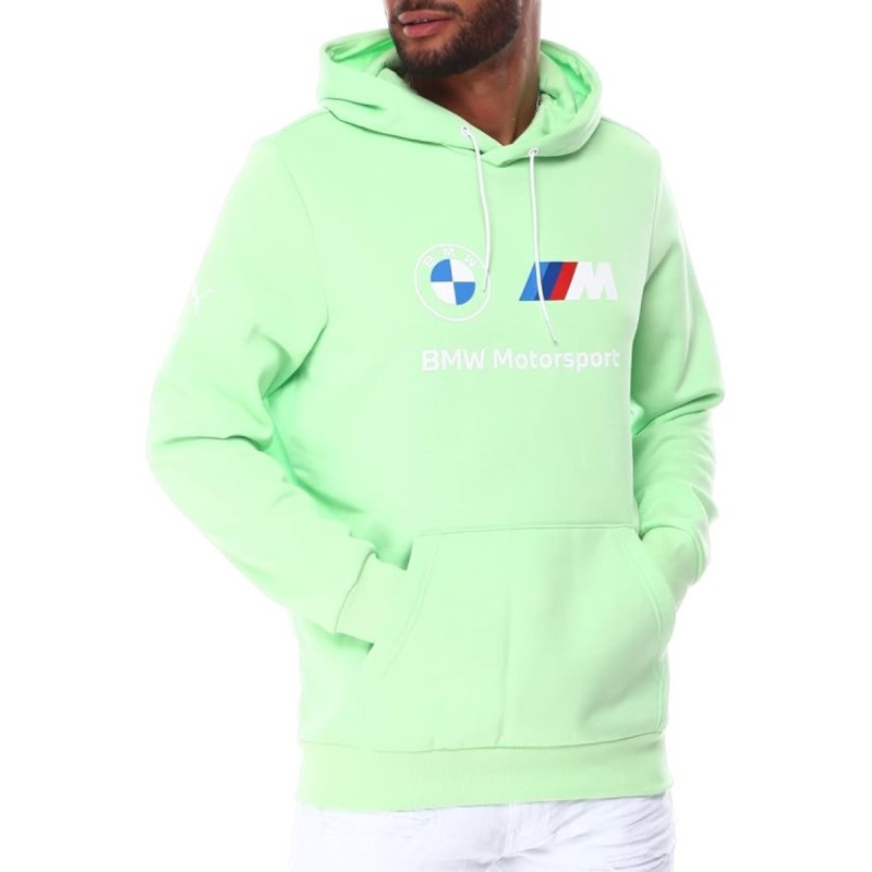 Sudadera con capucha BMW PUMA ESS verde para hombre