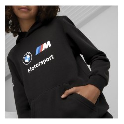 Sudadera con capucha BMW ESS para niños negra