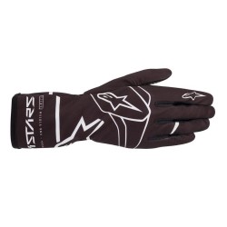 Alpinestars tech-1 k race s. Kids v2 solid guantes blk/wht