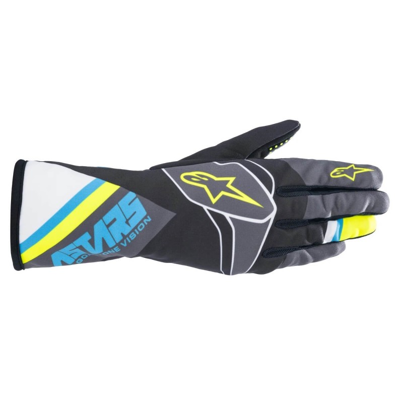 Alpinestars tech-1 k race  S v2 GRAPHIC guantes B/C/Y/FL (KIDS)