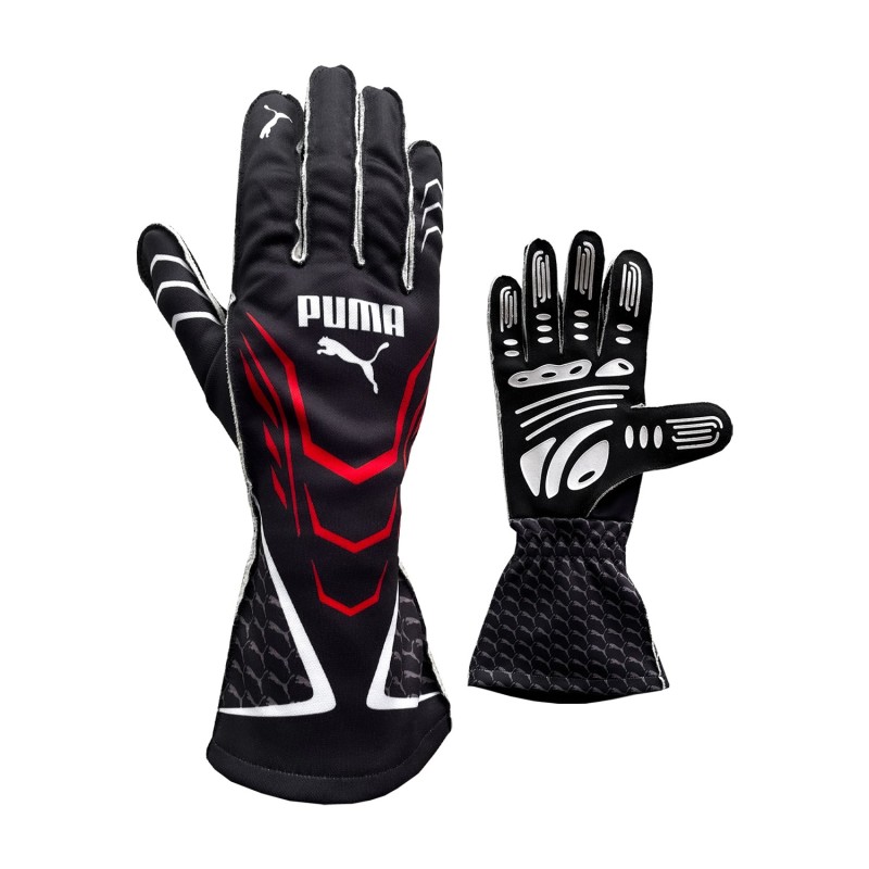 Puma Karting STD Classic Black Gloves