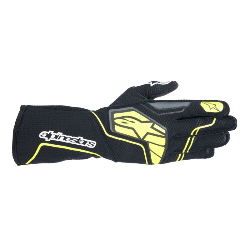 Guantes Alpinestars Tech-1 KX V4 Gris/Negro/Amarillo Fluor