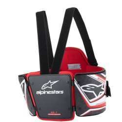 Protector costillas Alpinestars AK-1 Negro/Blanco/Rojo para NIÑO