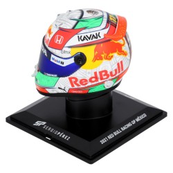 Sergio Pérez Mexican GP 2021  Mini Helmet Schuberth escala 1:4 + VITRINA