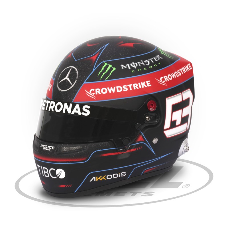 George Russell Mini Helmet 2022 - Bell escala 1:2