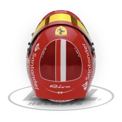 Charles Leclerc 2024 Mini Helmet Bell escala 1:2.