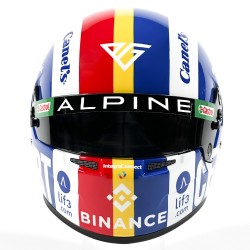 Pierre Gasly 2023 GP Austin Mini Capacete Bell escala 1:2