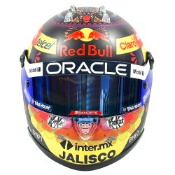 Sergio Perez Mini Capacete 2023 GP México. Escala Schuberth 1:2