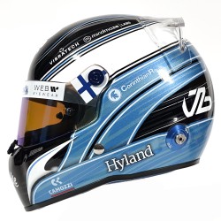 Valtteri Bottas 2023 Mini Helmet. Stilo escala 1:2.