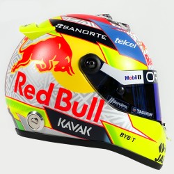 Sergio Perez Mini Capacete 2023 Schuberth escala 1:4