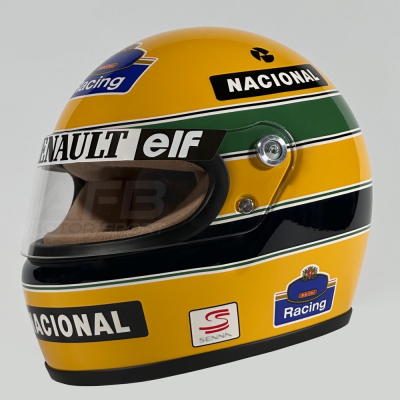 Ayrton Senna minihelm 1994 replica F1-helm schaal 1:2 Ayrton Senna minihelm 1994 replica F1-helm schaal 1:2