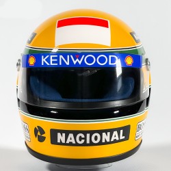 Ayrton Senna mini capacete 1993 réplica capacete F1 escala 1:2