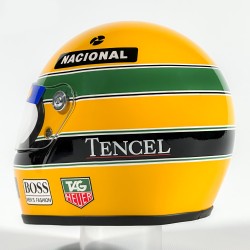 Ayrton Senna mini casque 1993 réplique casque F1 échelle 1:2