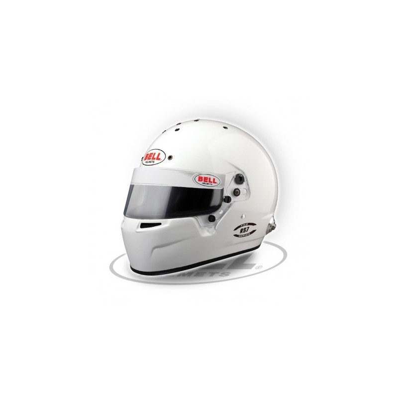 RS7 white (HANS) FIA 8859/SA2020 Bell helmet