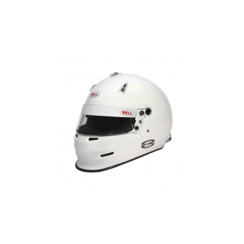 GP3 sport white (Hans) FIA 8859-2015 Bell helmet