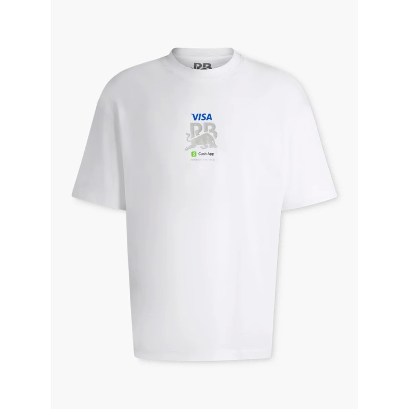 Camiseta ancha Visa Cash App RB Blanca