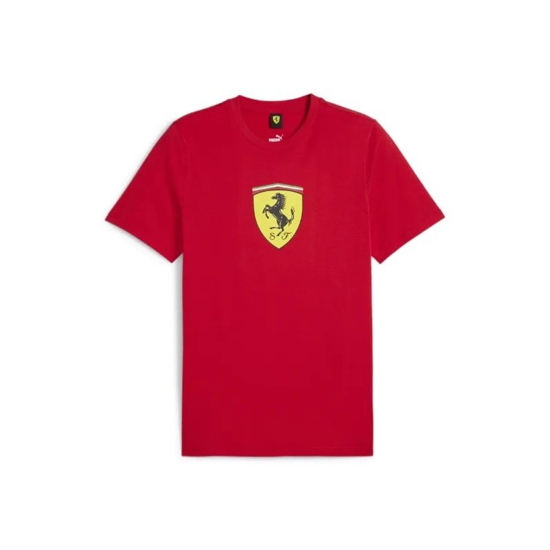 Camiseta Puma Ferrari Big Shield para hombre roja