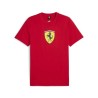 Camiseta Puma Ferrari Big Shield para hombre roja