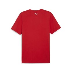 Camiseta Puma Ferrari Big Shield para hombre roja