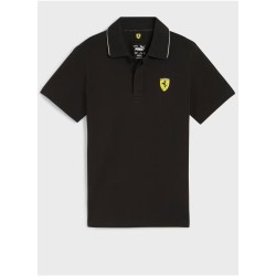 Polo Puma Ferrari para niños negro