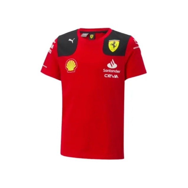 Camiseta Ferrari Team para niños roja