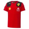 Camiseta Ferrari Team para niños roja