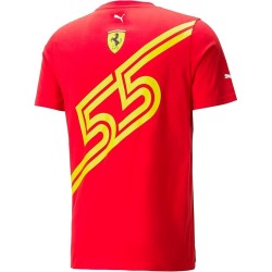 Camiseta edición especial Ferrari RP Sainz para hombre roja