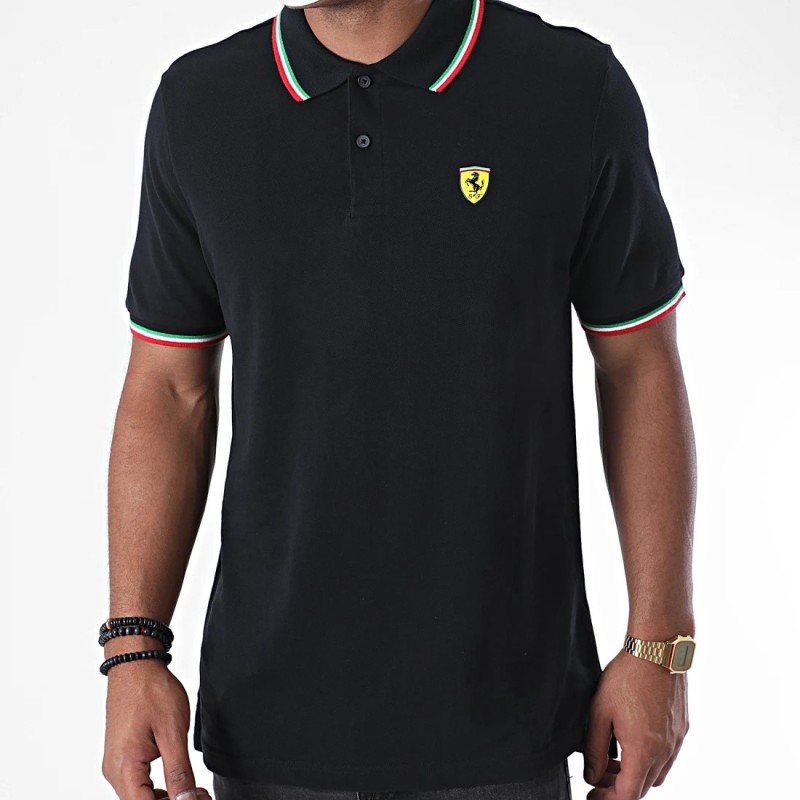 Polo SF FW Tricolore para hombre negro