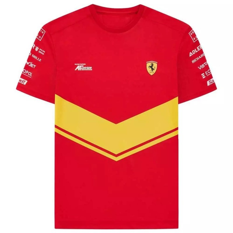 Camiseta Ferrari Hypercar Track para hombre roja