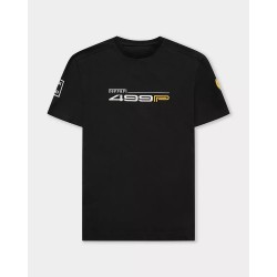 Camiseta Ferrari Hypercar impresa 2 orgánica para hombre negra