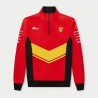 Sudadera con capucha 1/4 Zip Ferrari Hypercar Track roja