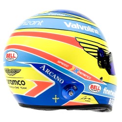 Fernando Alonso 2024 Mini capacete Bell escala 1:2.