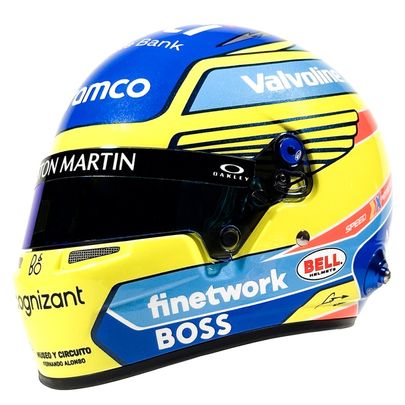 Fernando Alonso 2024 Mini capacete Bell escala 1:2.