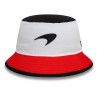 Sombrero McLaren racing Monaco cónico blanco y rojo